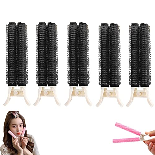 Volumen-Haarspangen, 5 Stück, tragbare Haar-Volumen-Clips für Frauen, Lazy Diy Styling Lockenwickler (schwarz (5 Stück)) von Hokuto