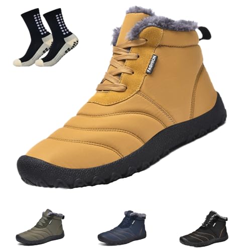 Winter Pro 2.0 - Wasserfeste BarfußSchuhe Damen Herbst Winter, BarfußSchuhe Damen Herren Winter Warm GefüTtert Waterproof Barefoot Shoes (39,D) von HOKUTO