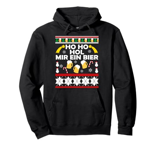 HoHoHo hol mir mal ein Bier Ugly Christmas Geschenk Herren Pullover Hoodie HoHoHo hol mir mal ein Bier Ugly Christmas Geschenk Herren Pullover Hoodie von Hol mir mal ein Bier Kostüm Weihnachtsoutfit