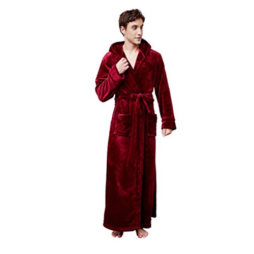 Bademantel Damen Lang Morgenmantel Damen Langarm Robenmantel Damen mit Kapuze Elegant Badeponcho Damen Warme Saunamantel Damen Leicht Saunabademantel Bathrobe Damen Flanell Nachthemd Damen Nachtwäsche von HolAngela