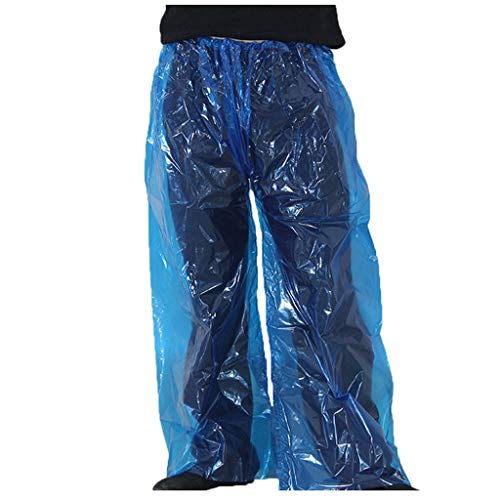 HolAngela Regenhose,Einweg-Regenbundhose,Schützender Um Spritzer Auf Den Körper Zu Verhindern,Leichte,wasserdichte und Atmungsaktive Überziehhose,Outdoor Sports Fahrradhose (B, L) von HolAngela