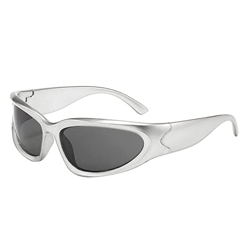 HolAngela Sonnenbrillen Männer Brillen Sonnenbrillen Für Damen Hippie Brille für Damen Herren Jungen Mädchen Randlose Sonnenbrillen für Frauen Sportbrille Radsportbrillen Fahrradbrille Sunglasses von HolAngela