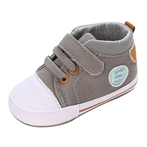 Turnschuhe Babyschuhe Weiche Sohle Bowknot Schuhe Mädchen Sneakers Blumen Gartenschuhe Sommer Kinderschuhe Hausschuhe Weiche Unterseite Baby Kinder Quietsche Schuhe (240103A-Grey, 22 Toddler) von HolAngela