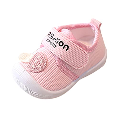 Turnschuhe Babyschuhe Weiche Sohle Bowknot Schuhe Mädchen Sneakers Blumen Gartenschuhe Sommer Kinderschuhe Hausschuhe Weiche Unterseite Baby Kinder Quietsche Schuhe (240306A-Pink, 22 Toddler) von HolAngela