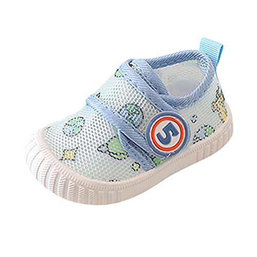 Turnschuhe Babyschuhe Weiche Sohle Bowknot Schuhe Mädchen Sneakers Blumen Gartenschuhe Sommer Kinderschuhe Hausschuhe Weiche Unterseite Baby Kinder Quietsche Schuhe (240306B-Blue, 22 Toddler) von HolAngela