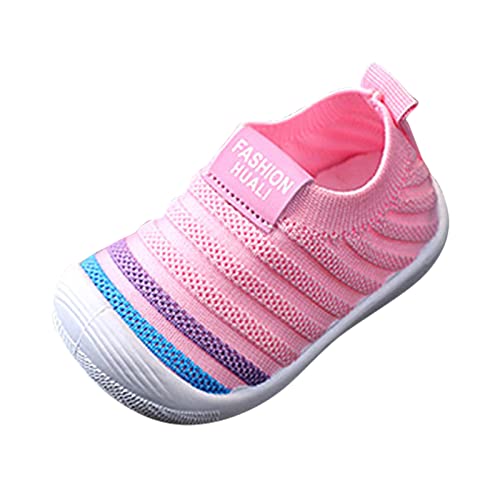 Turnschuhe Babyschuhe Weiche Sohle Bowknot Schuhe Mädchen Sneakers Blumen Gartenschuhe Sommer Kinderschuhe Hausschuhe Weiche Unterseite Baby Kinder Quietsche Schuhe Quietschendes (12-Pink, 19) von HolAngela