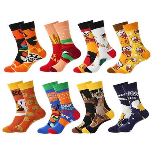 Hola Olivia Lustige Socken damen bunte socken mit motive sneaker socken damen bunte witzige socken damen funny socken (DE/NL/SE/PL, Numerisch, 37, 44, Regular, Regular, 3# 8Pair-Motive) von Hola Olivia