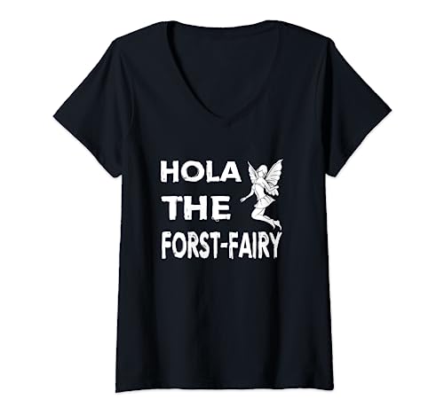 Damen Holla the forest fairy? Denglisch Geschenk T-Shirt mit V-Ausschnitt Damen Holla the forest fairy? Denglisch Geschenk T-Shirt mit V-Ausschnitt von Hola the forest fairy Denglisch Geschenkidee