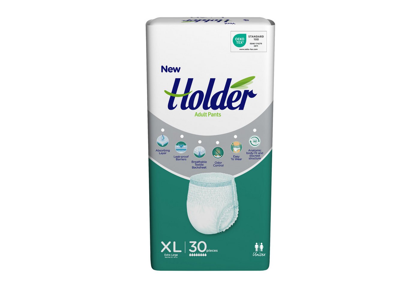 Holder Inkontinenzslip Auslaufsichere, saugfähige Einweg-Unterhose für Erwachsene, Unisex, el Holder Inkontinenzslip Auslaufsichere, saugfähige Einweg-Unterhose für Erwachsene, Unisex, el von Holder