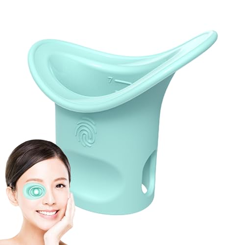 Augenspülbecher, Augenspül-Set, tragbarer Silikon-Augenwaschbecher – weicher Augenbad-Augenreiniger-Becher mit Skala zum Waschen der Augen, erfrischt und reinigt müde Augen Holdes von Holdes