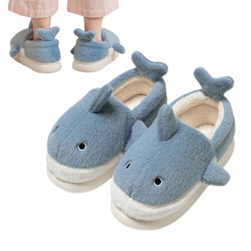 Hai Hausschuhe, Whale Shark Erhöhter Rutschfester Slipper Für Erwachsene Mit Dicker Sohle, Weiche Plüsch Hausschuhe Für Frauen, Mutter, Freundin, Ehefrau, Tochter von Holdes