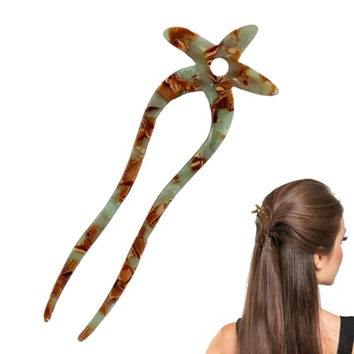 Holdes Haarnadelgabel für Damen, Haarnadel für | Vintage-U-förmige Haarnadel für Frauen – elegante Köpfe für langes und dickes Haar Haar-Accessoires von Holdes