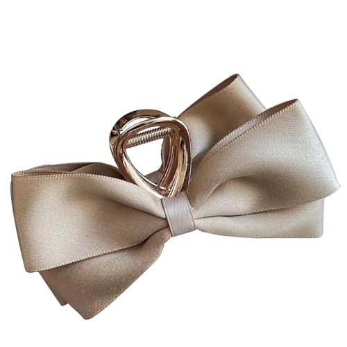 Holdes Haarschleifen-Haarspangen | Große Satinschleifen – Haarspangen mit großer Schleife für Frauen, rutschfeste Haarspangen, Hochzeits-Haarspangen von Holdes