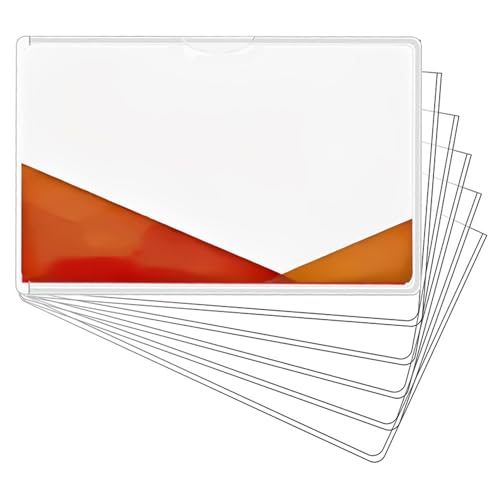 Holdes Handelskartenhülle, Ärmel für Handelskarten,10x PVC -Abdeckungen für Transportkarten - Wasserresistente Schutzabdeckungen für Frauen Männer jugendlich von Holdes