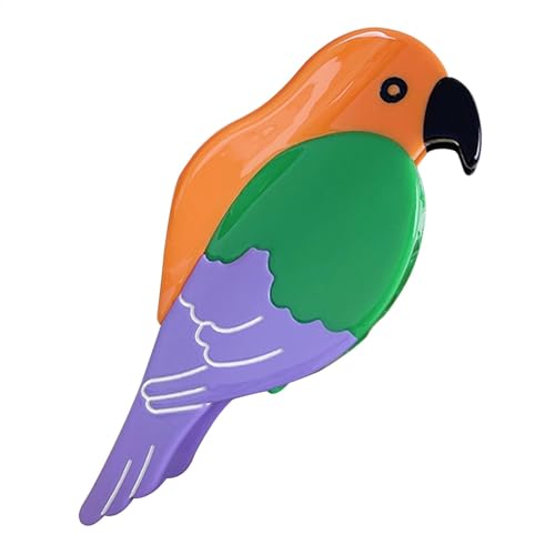 Holdes Papageien-Haarspangen, Vogel-Haarklammern,Haarklammer aus Acetat in Papageienform | Süße Mädchen-Haar-Accessoires, starke Haltebackenklemme für Erwachsene, Frauen, alle Altersgruppen von Holdes