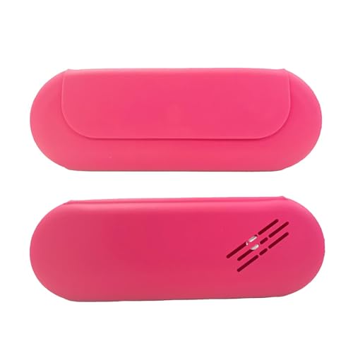 Holdes Silikon-Make-up-Pinsel-Tasche, Make-up-Tool-Organizer, Kosmetik-Gesichtspinselhalter, Make-up-Tool-Organizer, Silikon-Make-up-Pinsel-Etui, Make-up-Pinsel-Tasche für Reisen, hot pink, Refer to von Holdes