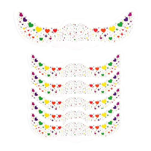 Holdes Sternen-Glitzer-| Wasserdichte Makeup Aufkleber - Langhaftende Stern- und Herz-Glitzerfrecken für Festivals Konzerte Bühnenauftritte mit fester Haftung von Holdes