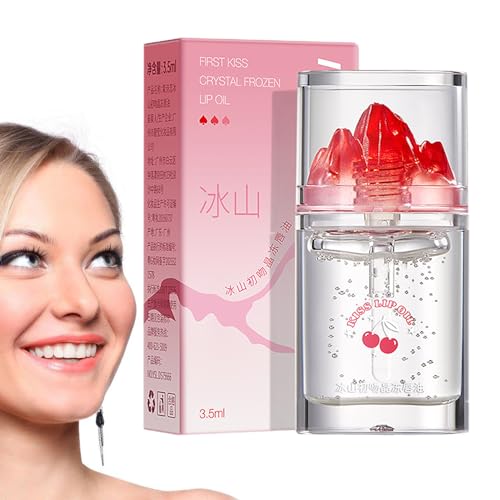 Lippenfüller - Aufpolsternder Lipgloss - Aufpolsternder und feuchtigkeitsspendender Jelly Lip Gloss, Lip Glow Oil mit Kirschgeschmack, Geschenk für Frauen und Mädchen Holdes von Holdes