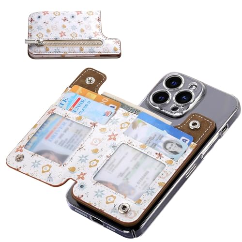 Stick Wallet | Handygeldbörse mit großer Kapazität | Kleines Blumenmuster Kartenetui mit -Diebstahlschutz für Münzen, Bargeld, Kreditkarte Holdes von Holdes