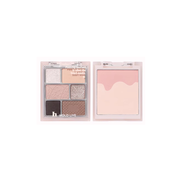 Holdlive - 2 in 1 Eyeshadow & Blusher Palette - 7.5g+8.5g - H01 Holdlive - 2 in 1 Eyeshadow & Blusher Palette - 7.5g+8.5g - H01 von Holdlive