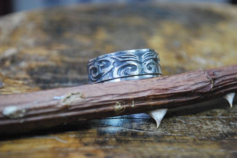 Maori-Herren - Oder Damenring Aus Massivem Silber von HolenArtisanat