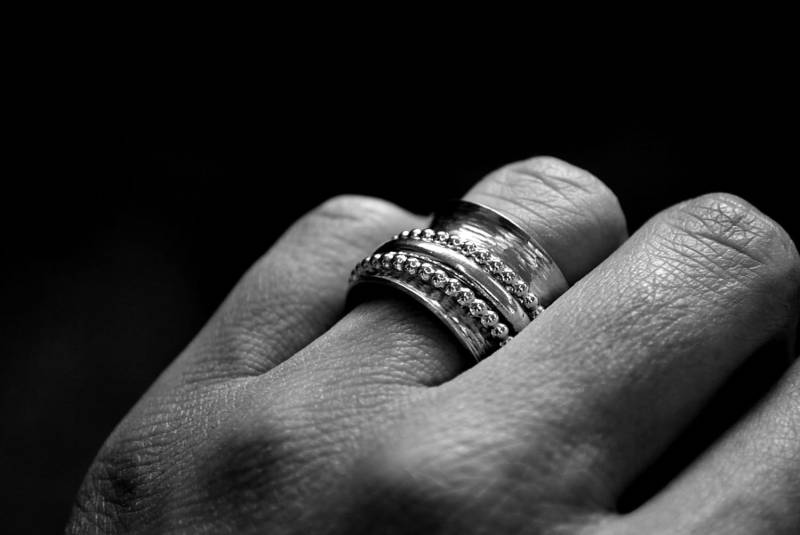 Massiver Silberring Bestehend Aus 4 Ringen, Spinnerring Massiver Silberring Bestehend Aus 4 Ringen, Spinnerring von HolenArtisanat