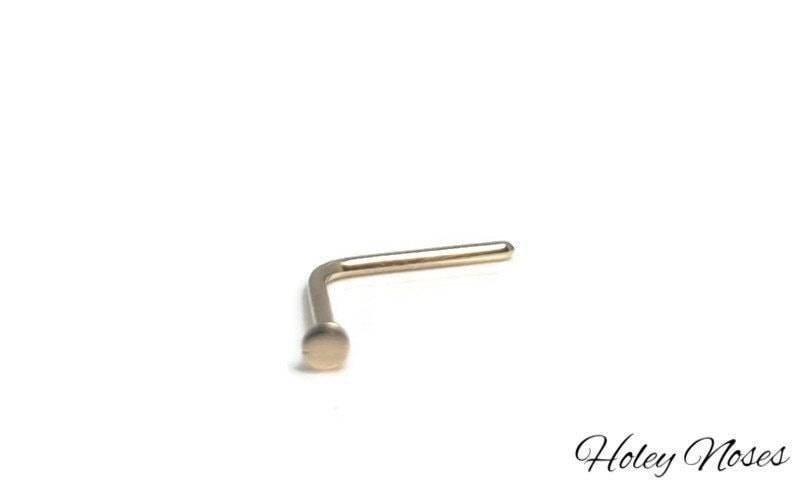 1, 2 Mm Flache Scheibe Yg 9Ct Gelbgold Mikro Nase Stud Ring Stift Echte Und Solide Gold Ohrstecker Langhantel Körperschmuck von HoleyNoses