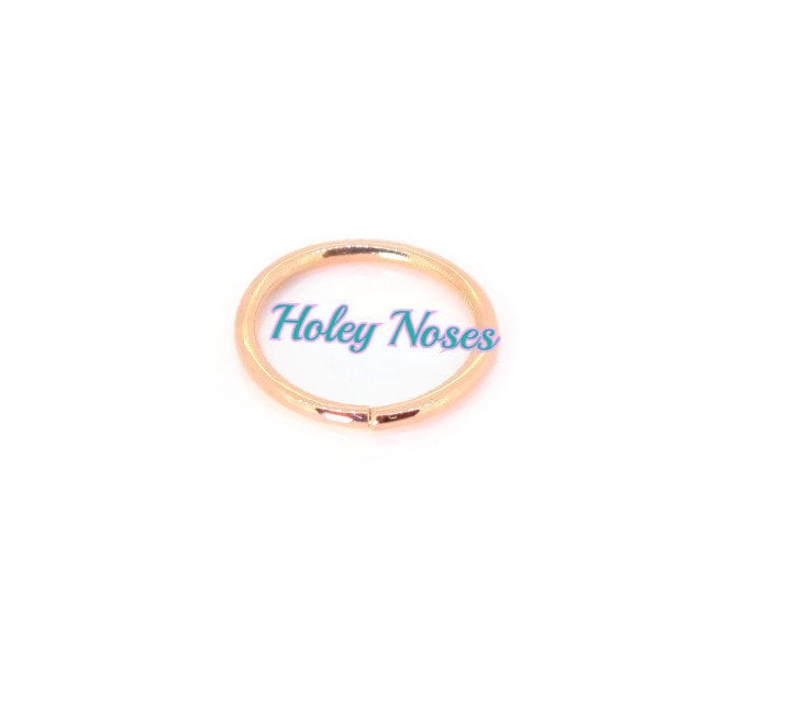 Handgemachter 18 Karat Solide Rose Gold Nasenring 18G Lippenring Augenbraue Ring Ohrringe Körperschmuck Auf Bestellung Gefertigt von HoleyNoses