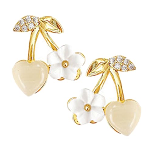 1 Paar Ohrstecker für Damen Minimalistische Ohrringe mit Einzigartigem Blumendesign für Moderne Outfits Leicht für Täglichen Gebrauch von Holibanna