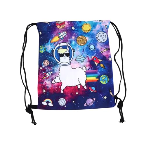 Holibanna Kordelzugbeutel Für Junge Mädchen Bedruckte Aufbewahrungstasche Mit Cartoon-Design Großes Fassungsvermögen Für Schule Camping Und Reisen von Holibanna