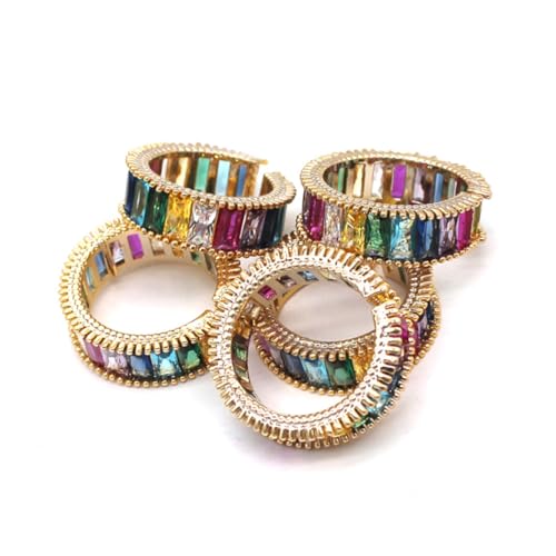Holibanna Verstellbarer Vintage Offener Ring Für Damen Regenbogenfarben Modischer Offener Zehenring Zarter Schmuck Für Mädchen Für Hochzeiten Und Anlässe von Holibanna