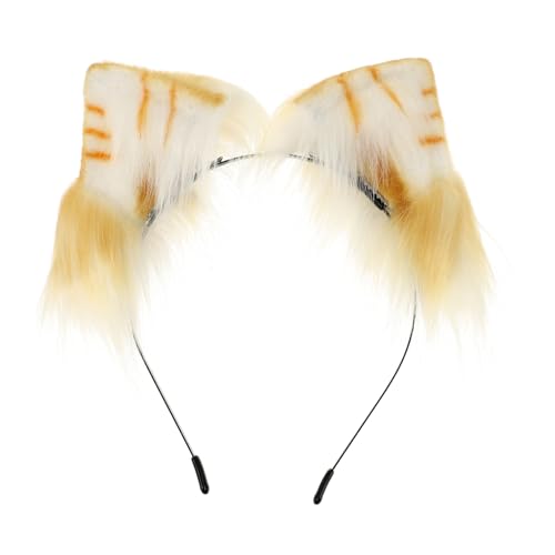 Holibanna Orangefarbener Simulierter Katzenohr-haarschmuck Langlebig Und Sicher Entzückendes Party-cosplay-haarband Für Kostüm-maskerade-zubehör von Holibanna