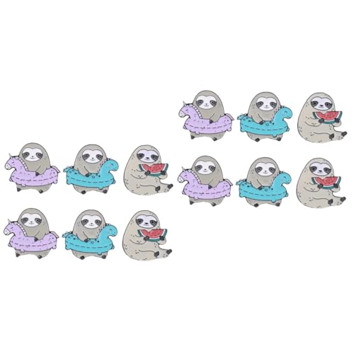 2 Sätze Faultier Isst Wassermelonen Brosche Faultier Brosche Broschen Für Frauen Anzugnadel Faultier Anstecknadel Faultier Kleidernadeln Cartoon Süßes 6 Stück * 2 von Holibanna