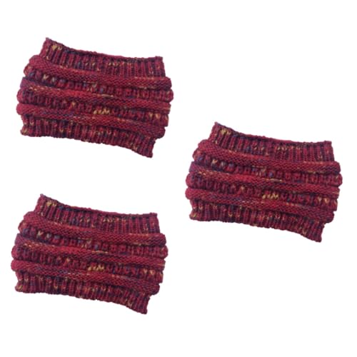 3St Sport Stirnband gestrickte Stirnbänder sportliche Stirnbänder für Damen bandana stirnband Pferdeschwanzhüte Haarbänder Haarband Modehut verdicken Strickmütze Fräulein von Holibanna