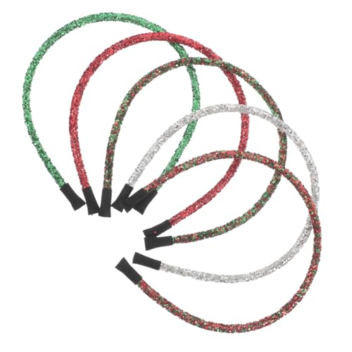 Holibanna 5stücke Teiliges Glitzer Weihnachts-stirnband Für Damen Tragbares Haaraccessoire Für Neujahrsfeiern Leicht Einfach Anzulegen Festliches Design Für Feiertagsoutfits von Holibanna