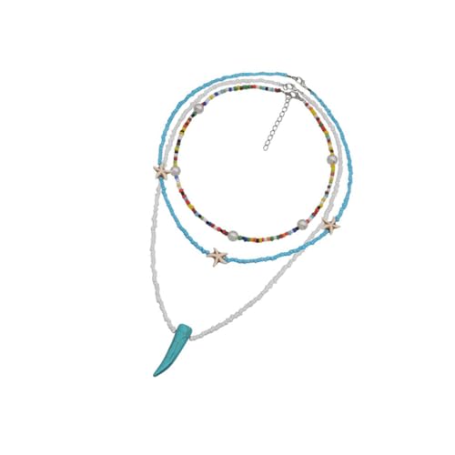 Holibanna Mehrlagige Damen-halskette Mit Anhänger Bunte Perlenkette Für Frauen Anhängerkette Als Für Muttertag Oder Geburtstag Holibanna Mehrlagige Damen-halskette Mit Anhänger Bunte Perlenkette Für Frauen Anhängerkette Als Für Muttertag Oder Geburtstag von Holibanna