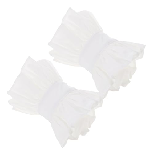 Holibanna Blumen Spitze Abnehmbare Manschetten Für Damen Elegante Rüschen Ärmel Für Hochzeiten Kostüme Und Besondere Anlässe Dekorative Falsche Handärmel Mit Floralem Design Und von Holibanna