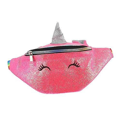 Holibanna Einhorn-Design Junge Mädchen Tasche Entzückende Pu Junge Mädchen Umhängetasche Schickes Taillentasche Für Pailletten Schultertasche von Holibanna