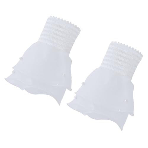 Holibanna 1paar Dekorative Handgelenkärmel Für Damen Abnehmbare Stoffmanschetten Elegante Accessoires Für Hochzeiten Kostüme Und Themenevents Atmungsaktiv Und Bequem von Holibanna