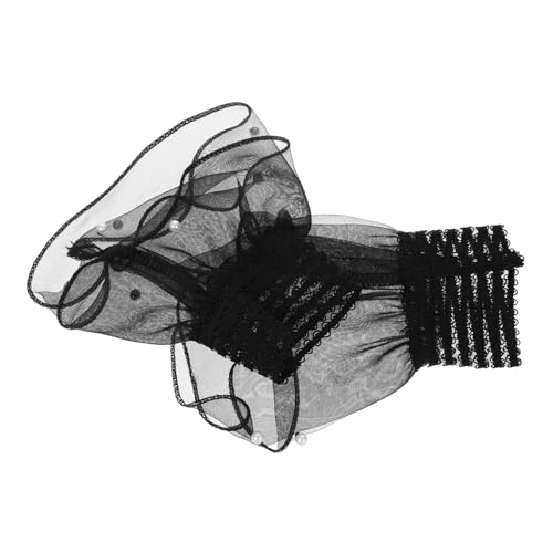 Holibanna 1 Paar Lagenmanschetten Handgelenkmanschetten Blumenlagenmanschetten Fingerlose Hochzeitshandschuhe Elastische Damen-handgelenkmanschetten von Holibanna