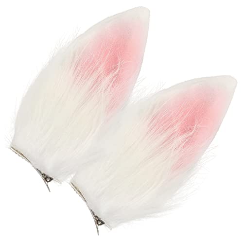 Holibanna 1paar Hasenohren Haarspange Für Kostümpartys Plüsch Ohrclips Für Cosplay Und Karneval Niedliches Zubehör Für Ostern Festivals Und Maskeraden Teiliges Bunten Farben von Holibanna