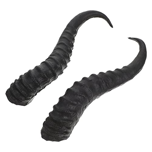 Holibanna 1 Paar Croissant Haarschmuck Selber Machen Haarspangen Aus Teufelshorn Gothic Punk Devil Demon Horns Stirnband Requisiten Für Halloween-party Hörner Kleidungsstücke 3d Plastik von Holibanna