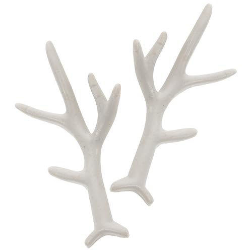 Holibanna 1 Paar Diy Kopfschmuck Geweih Rentiergeweih Fälschung Forderung Reh Geweih Kostüm Geweih Hirsch-stirnband Cosplay Groß Rentier-stirnband Elch Hirsch Led Weiß Plastik von Holibanna