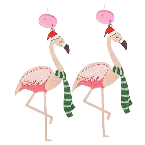 Holibanna 1 Paar Flamingo Ohrringe für Damen Ohrstecker Hochwertigem Flamingo Schmuckstücke für Frauen Hypoallergen Langlebig für von Holibanna