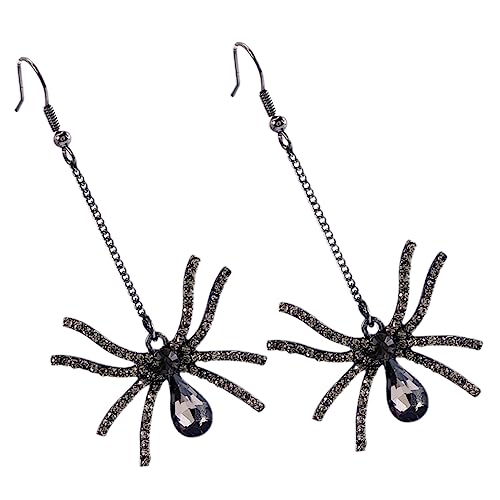 Holibanna 1 Paar Halloween Spinnen Ohrringe für Damen Vintage Lange Dangle Ohrringe für Mädchen Extravaganter Schmuck für Halloween Party und Alltag Leicht und Haltbar von Holibanna