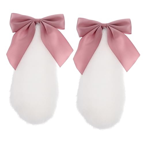 Holibanna 1paar Kaninchenohren Haarclip Kawaii Lolita Cosplay Haaraccessoire Süße Plüsch Haarschmuck Für Mädchen Für Halloween Und Mottopartys von Holibanna