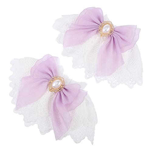 Holibanna 1paar Lace Bowknot Handgelenk Manschette Für Mädchen Elegante Handgelenkdekor Für Hochzeiten Cosplay Und Fotografie Wiederverwendbar Und Atmungsaktiv Zartem von Holibanna