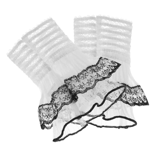 Holibanna 1 Paar Spitzen-handgelenkmanschetten Abnehmbare Armstulpen Für Pullover Und Mäntel Kurze Manschetten Stricken Für Frauen Und Mädchen von Holibanna