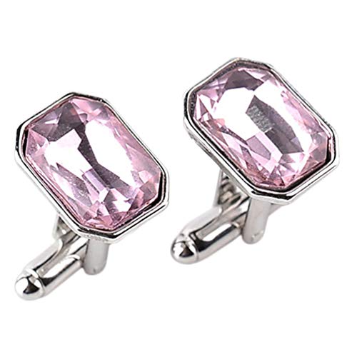 Holibanna 1 Paar Mode-diamant-manschettenknöpfe Mode Manschette Link Manschette Link Hemd Business Schmuck Box Hülse Taste Kleidung Manschette Link Legierung Fräulein Klassisch Abendkleid von Holibanna