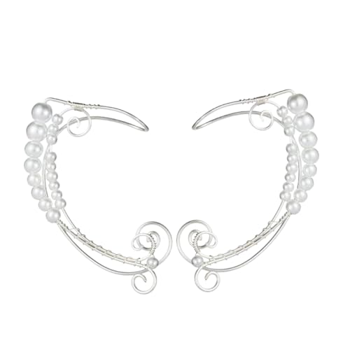 Holibanna 1 Paar Ohrringe für Damen Ohrringe Ohrloch Perlen Ohrclips Ohrmuscheln für Frauen und Mädchen Einzigartiges Design für Besondere Anlässe von Holibanna